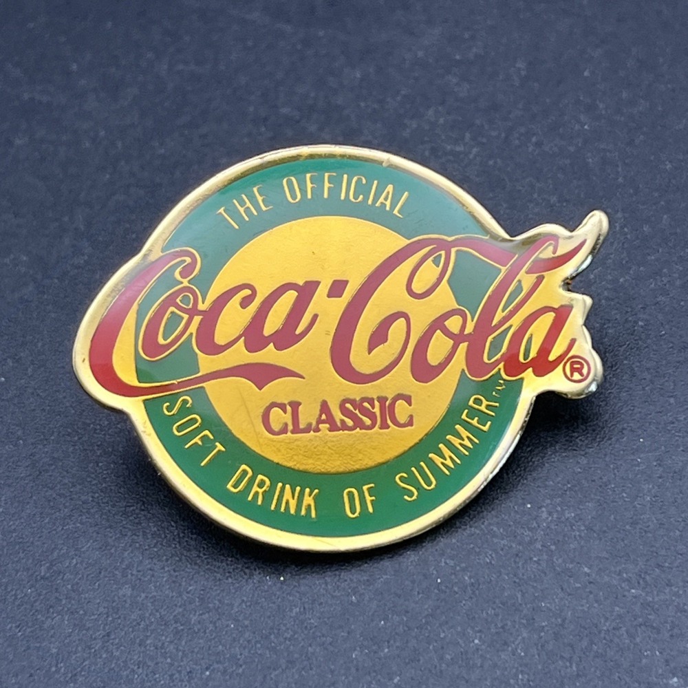 Coca-Cola Coke Official Soft Drink Of Summer Lapel Hat Pin
